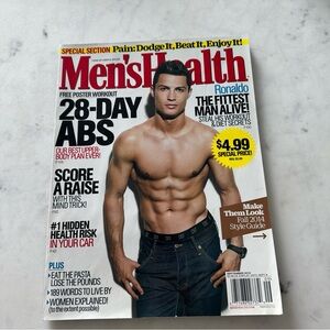 ✨Men’s Health Magazine September 2014 Cristiano Ronaldo✨